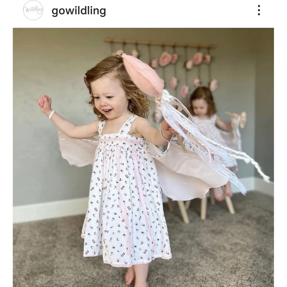 Wildling by Well Dressed Wolf Girls Dress Size 7 Fairy Empire Waist Cottagecore